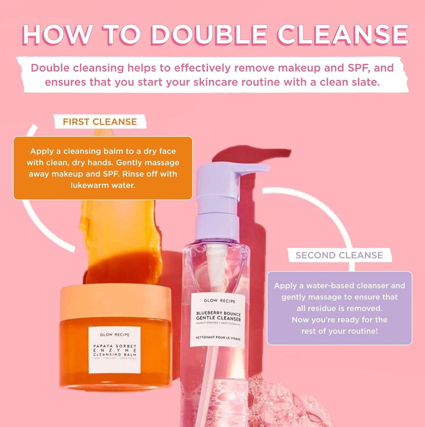 Glow Recipe Papaya Enzyme Cleansing Balm 3.38 oz – Makeup Remover & Gentle Exfoliating Face Wash to Melt Makeup, Even Skin Tone & Hydrate Beauty & Personal Care Glow Recipe