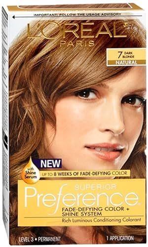 Pref Haircol 7 Size 1ct L'Oreal Preference Hair Color Dark Blonde #7 Beauty & Personal Care L'Oreal Paris