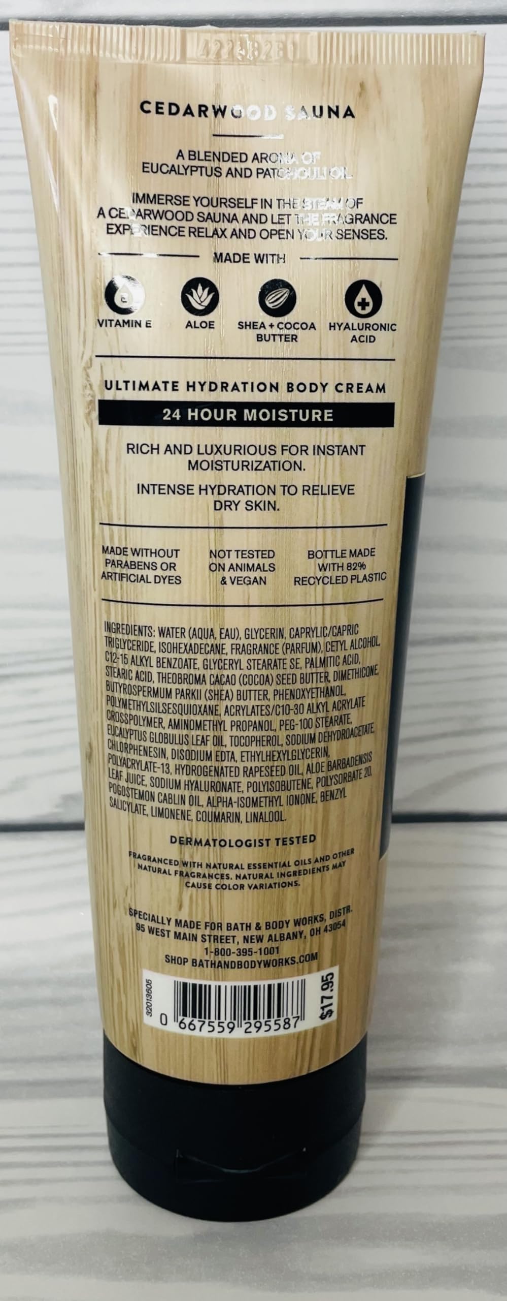 Bath & Body Works Eucalyptus Patchouli & Cedarwood Sauna Natural Essential Oils Body Cream 8 Ounces 2 Pack Beauty & Personal Care Bath & Body Works