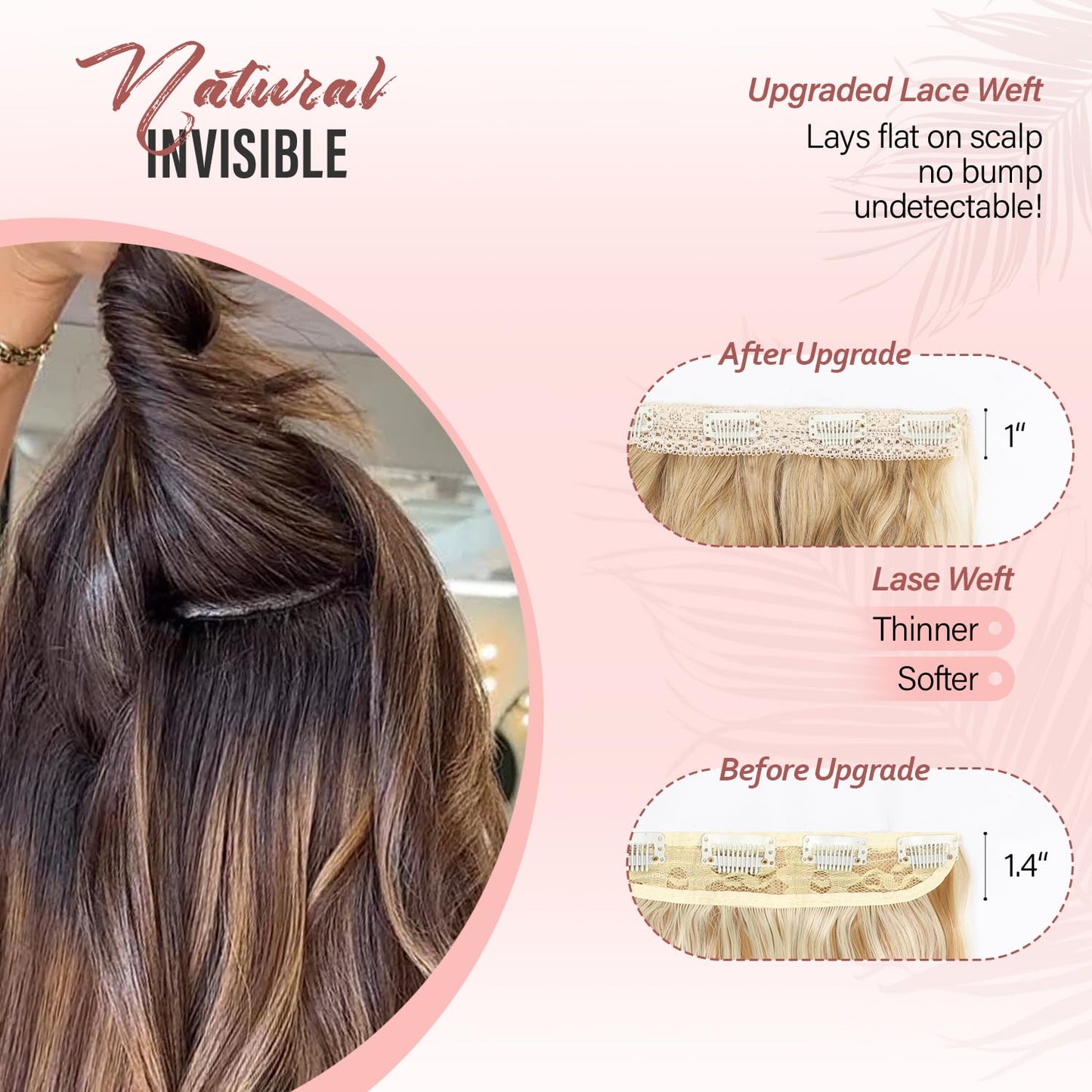 Ash Blonde Hair Extensions - 14 Inch Wavy Synthetic Clip in Hair Extensions For Women And Girls (Color: Ash Blonde Mix Beige Blonde) Beauty and Personal Care ZQIAN BEAUTY