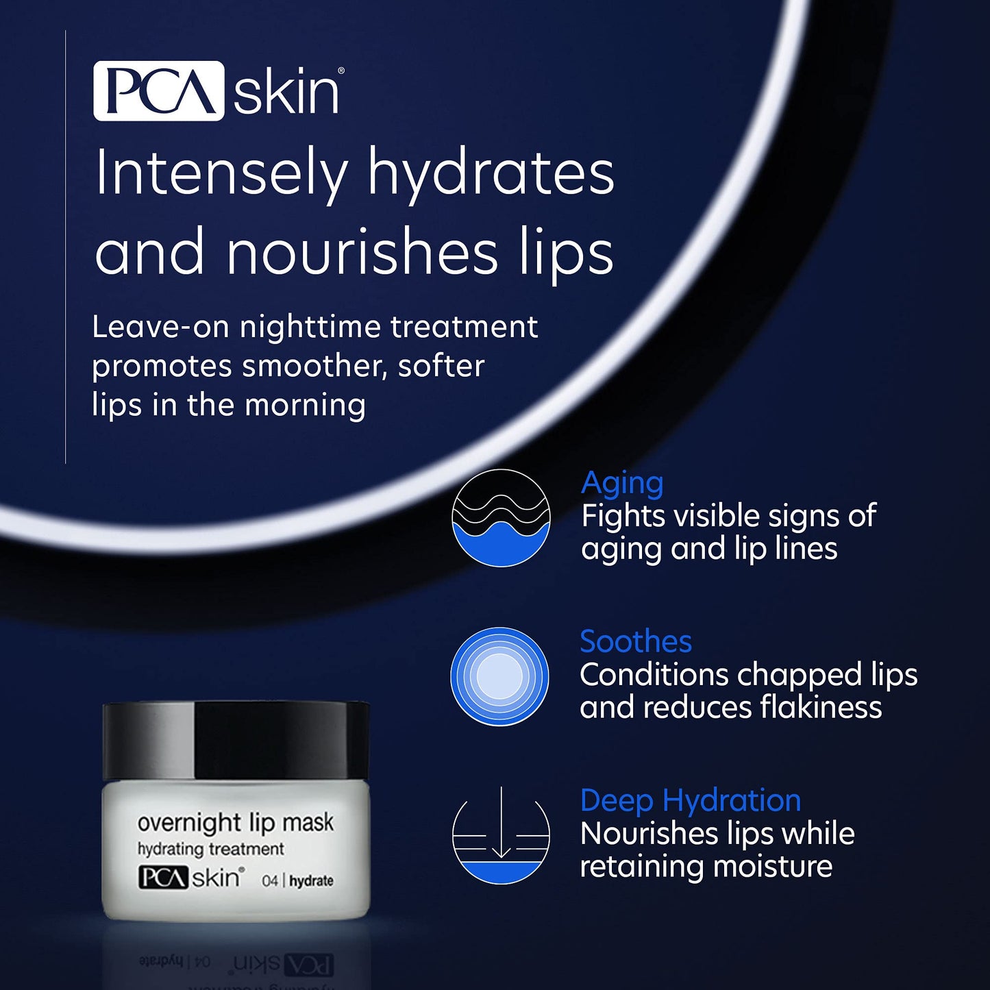PCA SKIN Overnight Lip Balm Mask - Ultra-Moisturizing Lip Skin Care Treatment, Restores Moisture & Hydrates Dry, Chapped Lips while Sleeping (0.46 oz) Beauty & Personal Care PCA SKIN