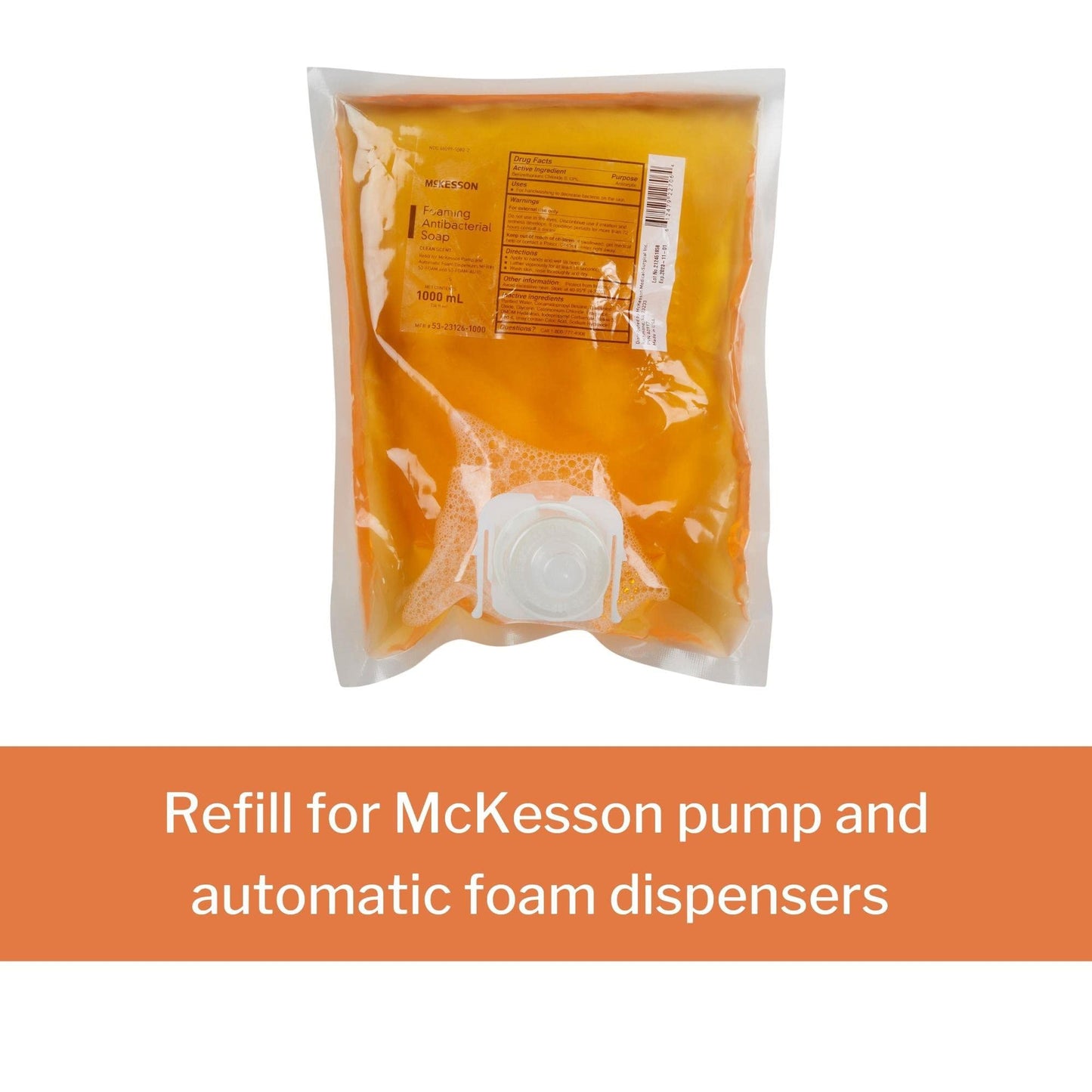 McKesson Foaming Hand Soap Refill, 1000 mL [Pack of 1] Foaming Dispenser Refill, Clean Scent Beauty & Personal Care McKesson