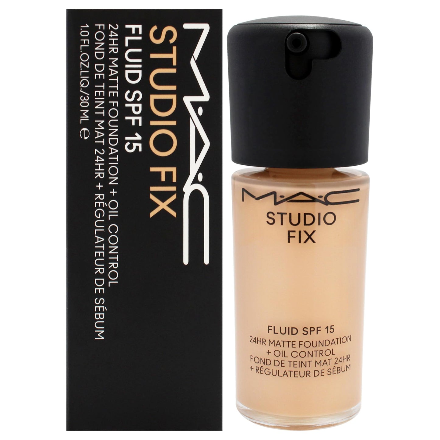 Studio Fix Fluid SPF 15 24Hr Matte Foundation Plus Oil Control - NC25 by MAC for Women - 1 oz Foundation Beauty & Personal Care MAC