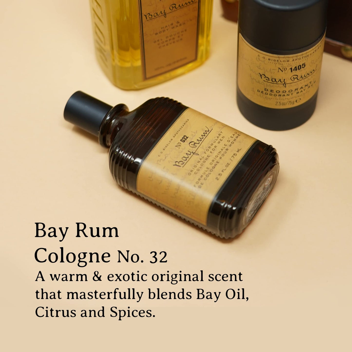 C.O. Bigelow Bay Rum Cologne for Men, Bay Oil, Citrus & Spice Fragrance, Long Lasting Men's Cologne, Perfume for Men, 2.5 Fl Oz Beauty & Personal Care C. O. Bigelow