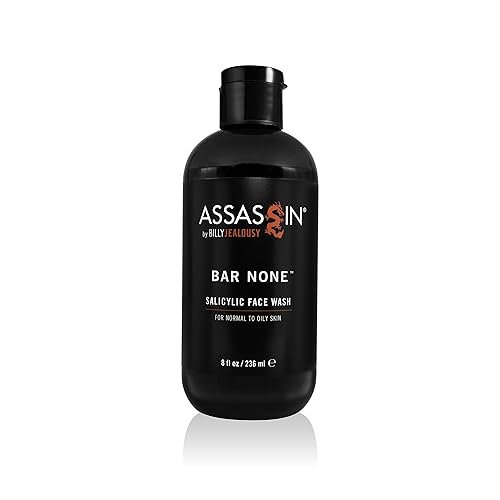 Billy Jealousy Assassin Bar None Salicylic Face Wash Men's, Non-Abrasive Face Exfoliant for Combination and Oily Skin, Unclogs Pores and Tones Skins Beauty & Personal Care Billy Jealousy
