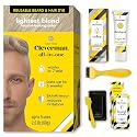 Reusable Hair & Beard Dye for Men - Lightest Blond | Up to 5 Uses, 7 Minutes | Natural Gray Coverage, No-Drip Cream with SkinArmour® - Cleverman Beauty & Personal Care CLEVERMAN
