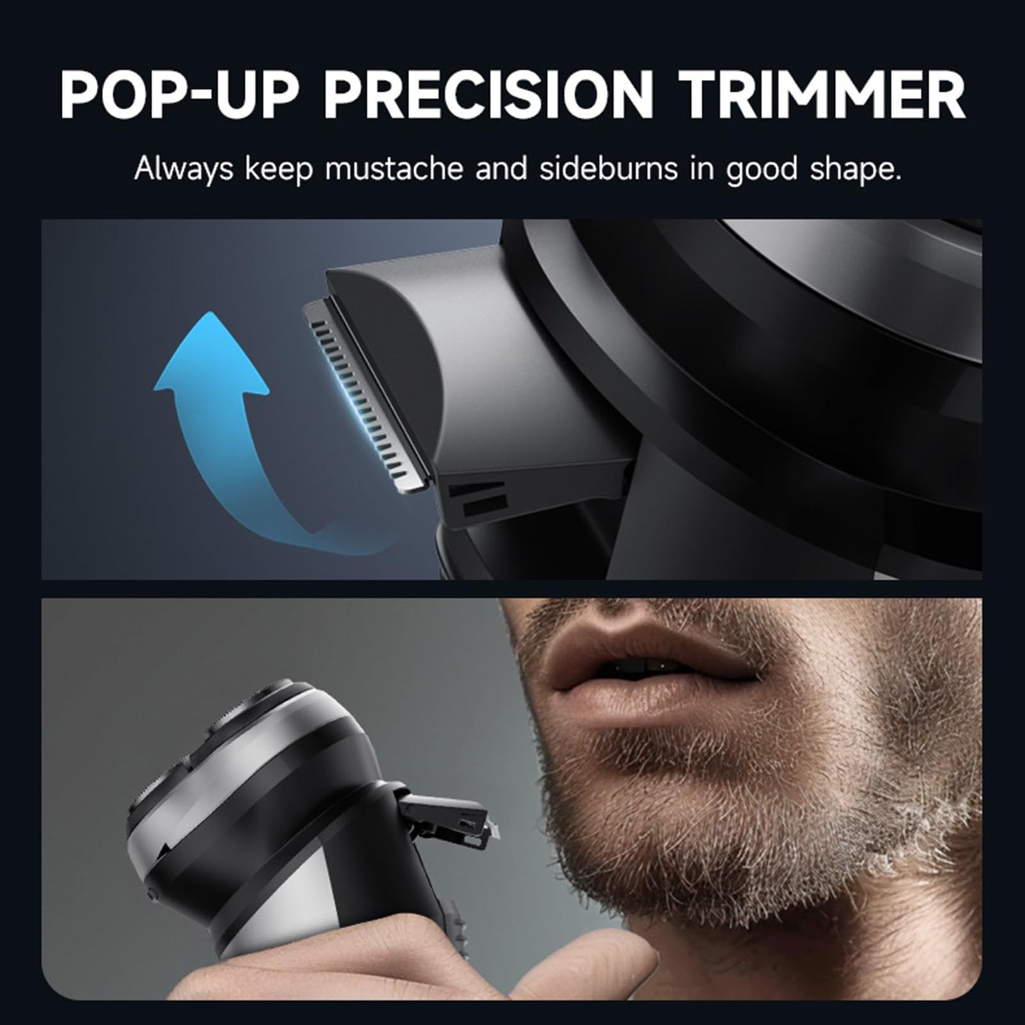 Karlak BlackSton Electric Razor for Men Rotating Head Cordless Shaver Reable Portable Razor Wet and Dry Use Waterproof Beauty and Personal Care Karlak