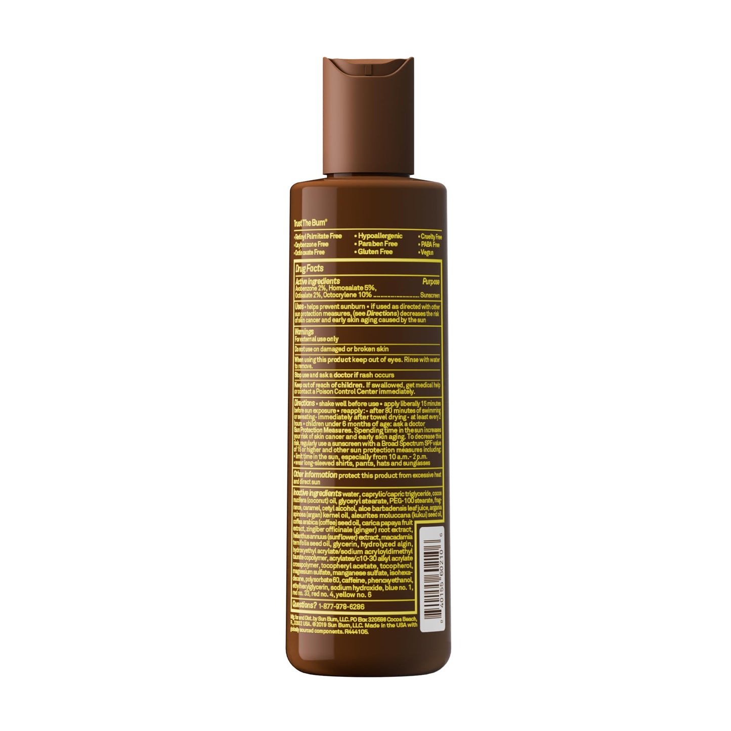 Sun Bum SPF 15 Browning Body Lotion - Water-Resistant Broad Spectrum Moisturizing Tanning Lotion with Vitamin E - Hawaii 104 Act Compliant (Made Beauty & Personal Care Sun Bum