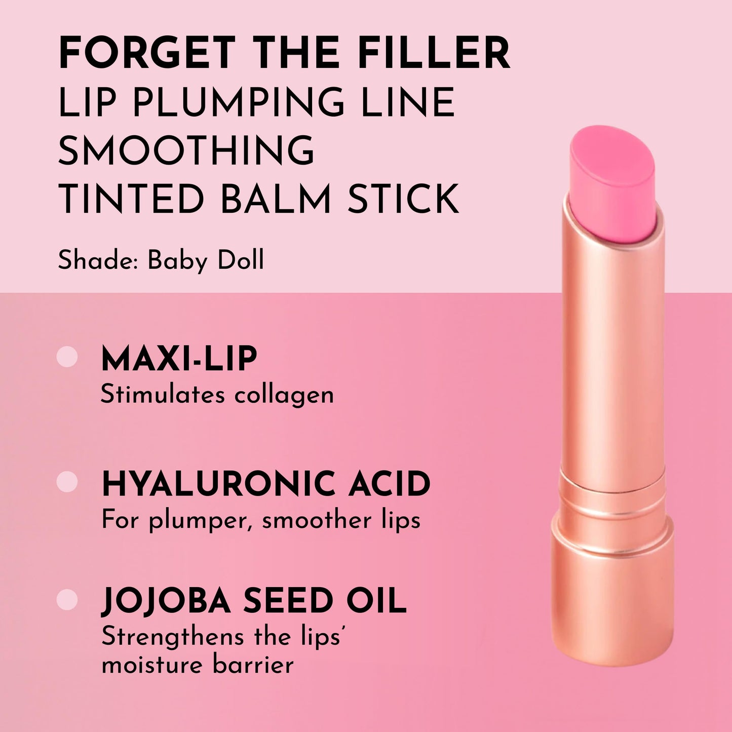 "LAWLESS Forget the Filler Lip Plumping Line-Smoothing Tinted Balm, Baby Doll, Pink, 0.09 Ounce" Beauty and Personal Care LAWLESS
