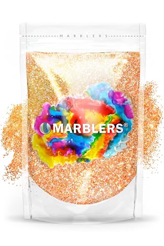 MARBLERS Holographic Glitter [Unicorn Orange] 3oz (85g) | Fine | Non-Toxic, Vegan, Cruelty-Free | Face, Body, Eyeshadow, Hair, Festival, Party Makeup Beauty & Personal Care MARBLERS