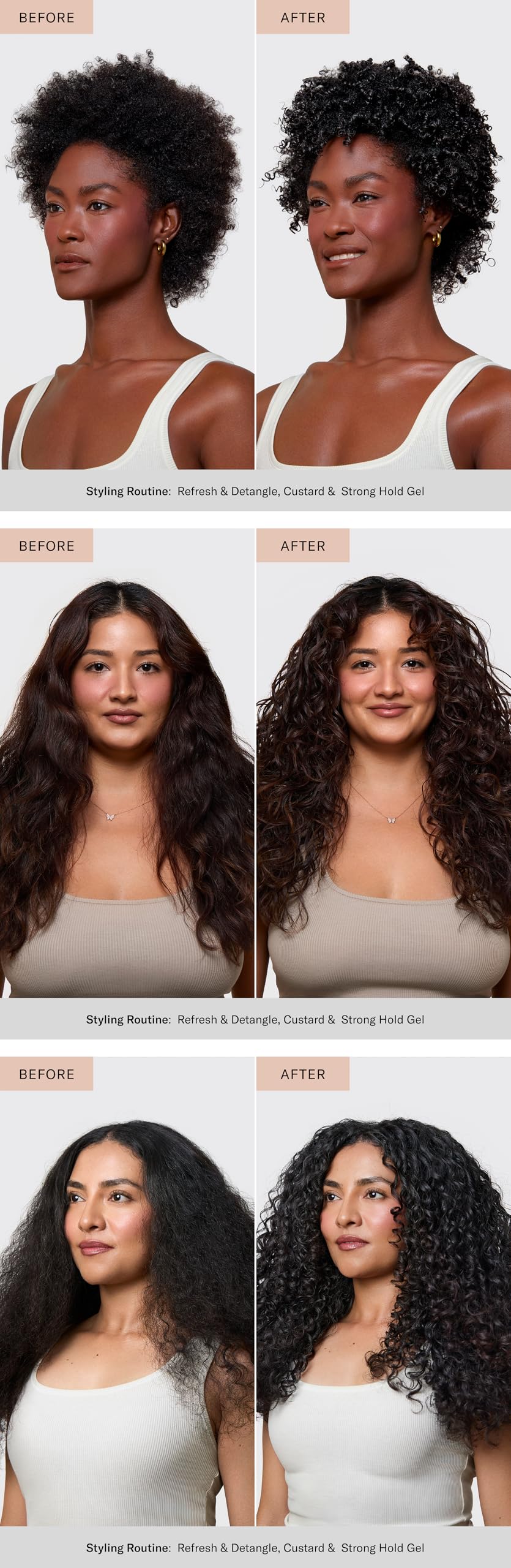 Rizos Curls Strong Hold Gel - Long-Lasting, Flake-Free Gel for Curly, Coily, and Wavy Hair, Frizz Control, Curl Definition & Shine, Vegan Collagen Beauty & Personal Care Rizos Curls