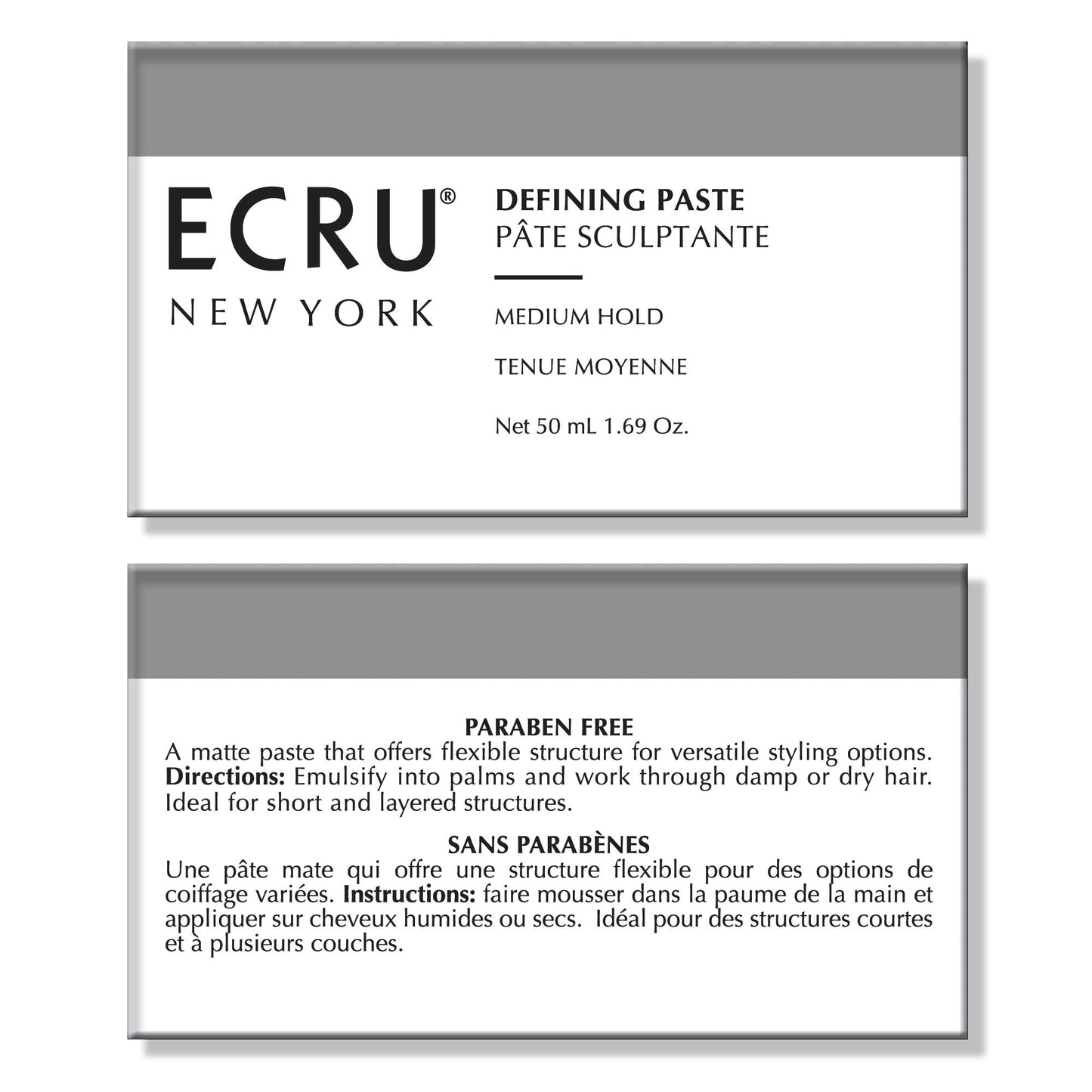 ECRU New York Defining Paste, Medium Hold Hair Wax, Styling Cream, Texturizing Hair Products, Travel Size Pomade, 1.69oz Beauty & Personal Care Ecru New York