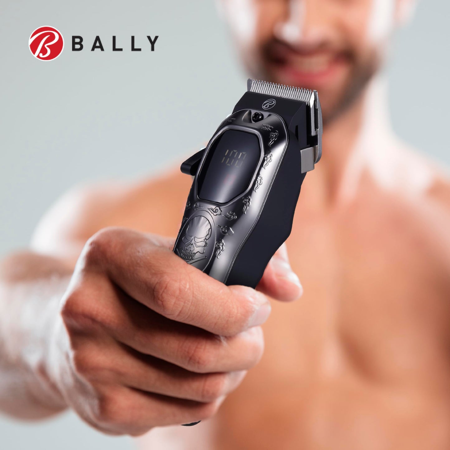 Bally - Hair & Beard Trimmer, Total Fitness High-Performance, Precision Stainless Steel Blades, Rechargeable with LED Display Beauty and Personal Care Bally