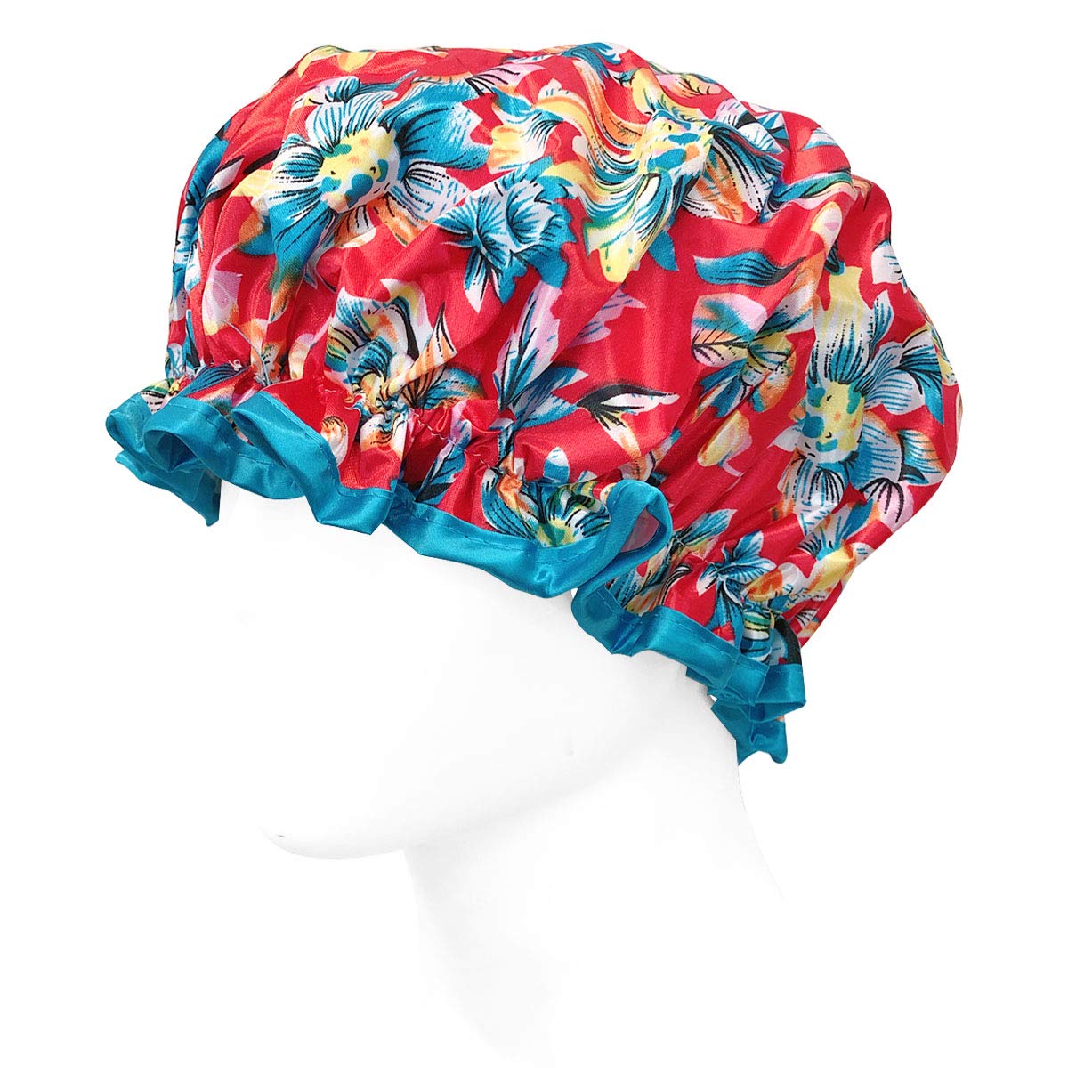 allydrew Reusable Women's Waterproof Shower Caps for Long Hair, Exotic Floral Beauty & Personal Care allydrew