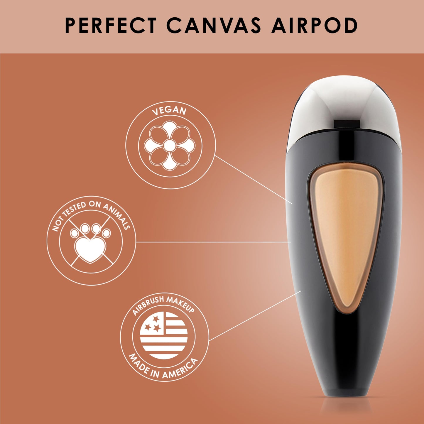 Temptu Perfect Canvas Hydra Lock Airbrush Foundation Airpod, Beige, 0.41 Fl Oz Beauty & Personal Care TEMPTU