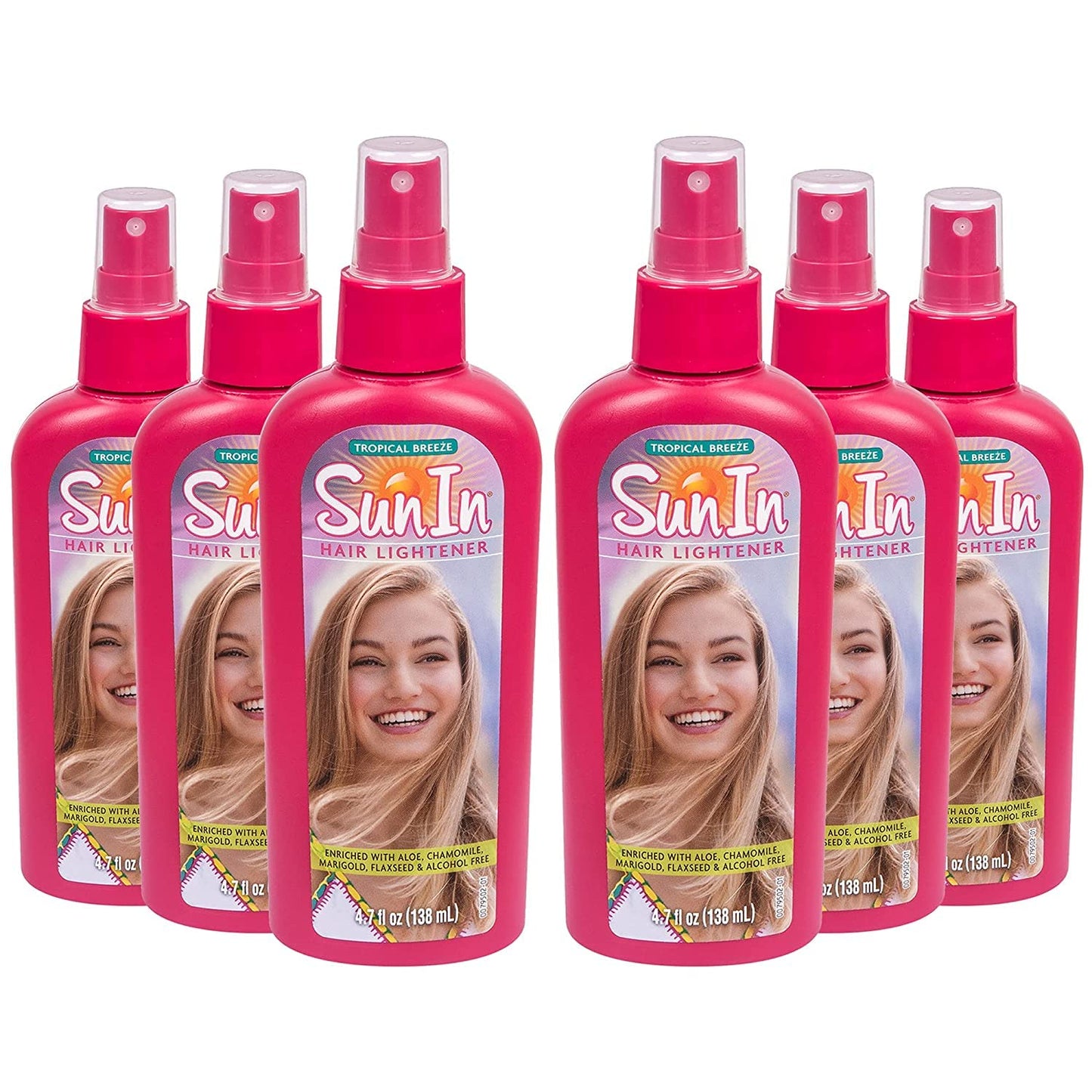 Sun In Original Spray-In Hair Lightener, Tropical Breeze , 4.7-Ounce Bottles (Pack of 6) Beauty & Personal Care SunSun