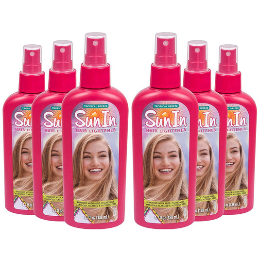 Sun In Original Spray-In Hair Lightener, Tropical Breeze , 4.7-Ounce Bottles (Pack of 6) Beauty & Personal Care SunSun