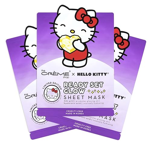 The Crème Shop | Hello Kitty Ready Set Glow Sheet Mask (3 Pack) Beauty & Personal Care The Crème Shop