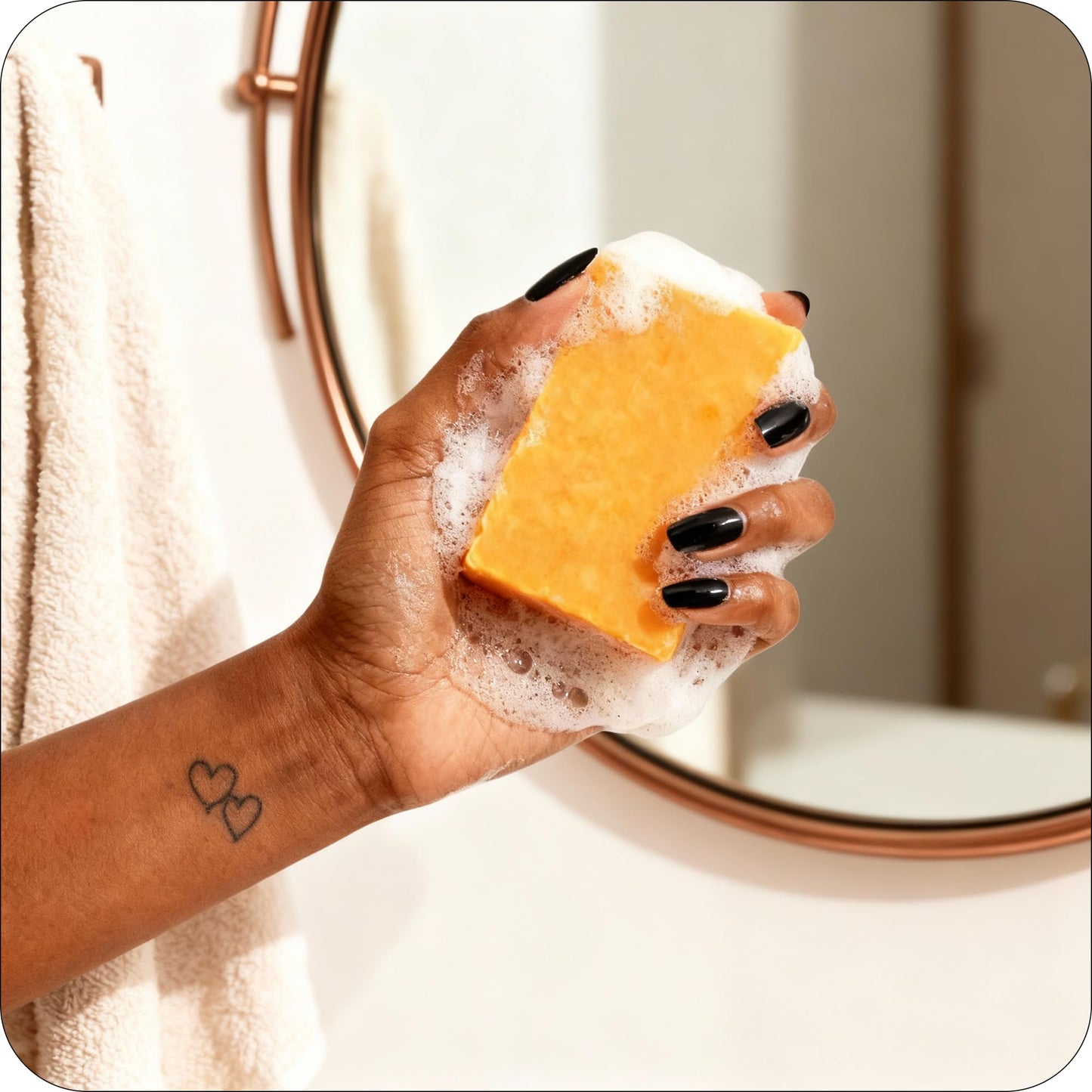 Glo Melanin Organic Turmeric Soap for Dark Spots, Soap for Face, All Natural Face Wash Beauty and Personal Care Glo Melanin