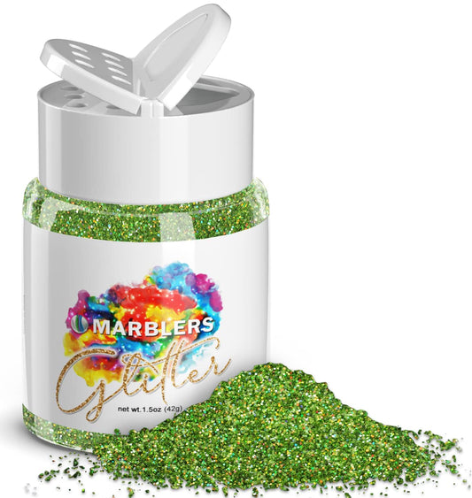 MARBLERS Holographic Glitter [Holo Apple Green] 1.5oz (42g) | Fine | Non-Toxic, Vegan, Cruelty-Free | Face, Body, Eyeshadow, Hair, Party Makeup | Nail Beauty & Personal Care MARBLERS