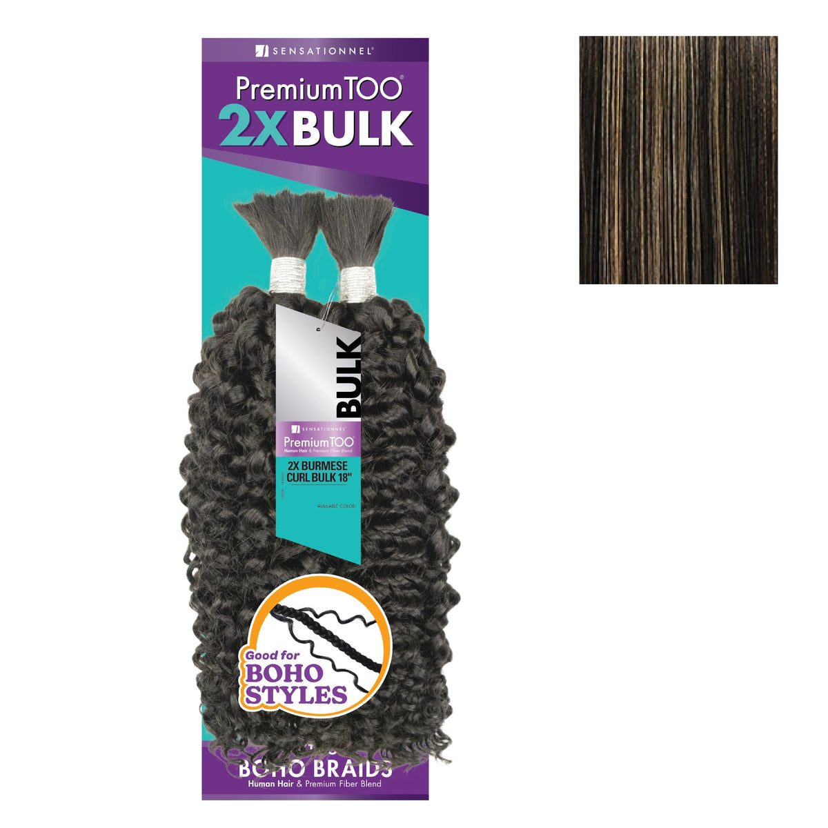 Sensationnel PremiumToo Bulk Weaving-2X Burmese Curl,18 inch, S1B/27