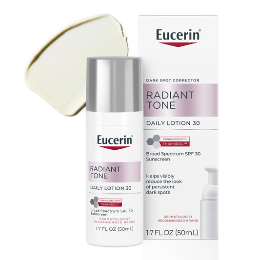 Eucerin Radiant Tone Daily Face Lotion with SPF 30, Dark Spot Corrector with Thiamidol, Face Moisturizer, All Skin Types, 1.7 Fl Oz Bottle Beauty and Personal Care Eucerin Default Title