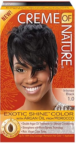 Creme of Nature Exotic Shine Color, Intense Black, 1.0 Fluid Ounce Beauty & Personal Care Creme of Nature