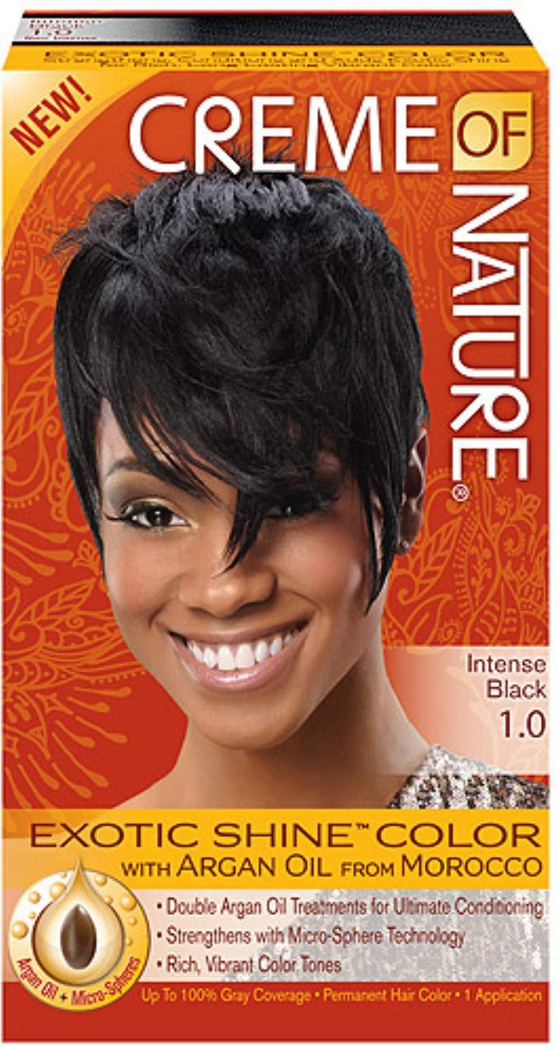Creme of Nature Exotic Shine Color, Intense Black, 1.0 Fluid Ounce Beauty & Personal Care Creme of Nature