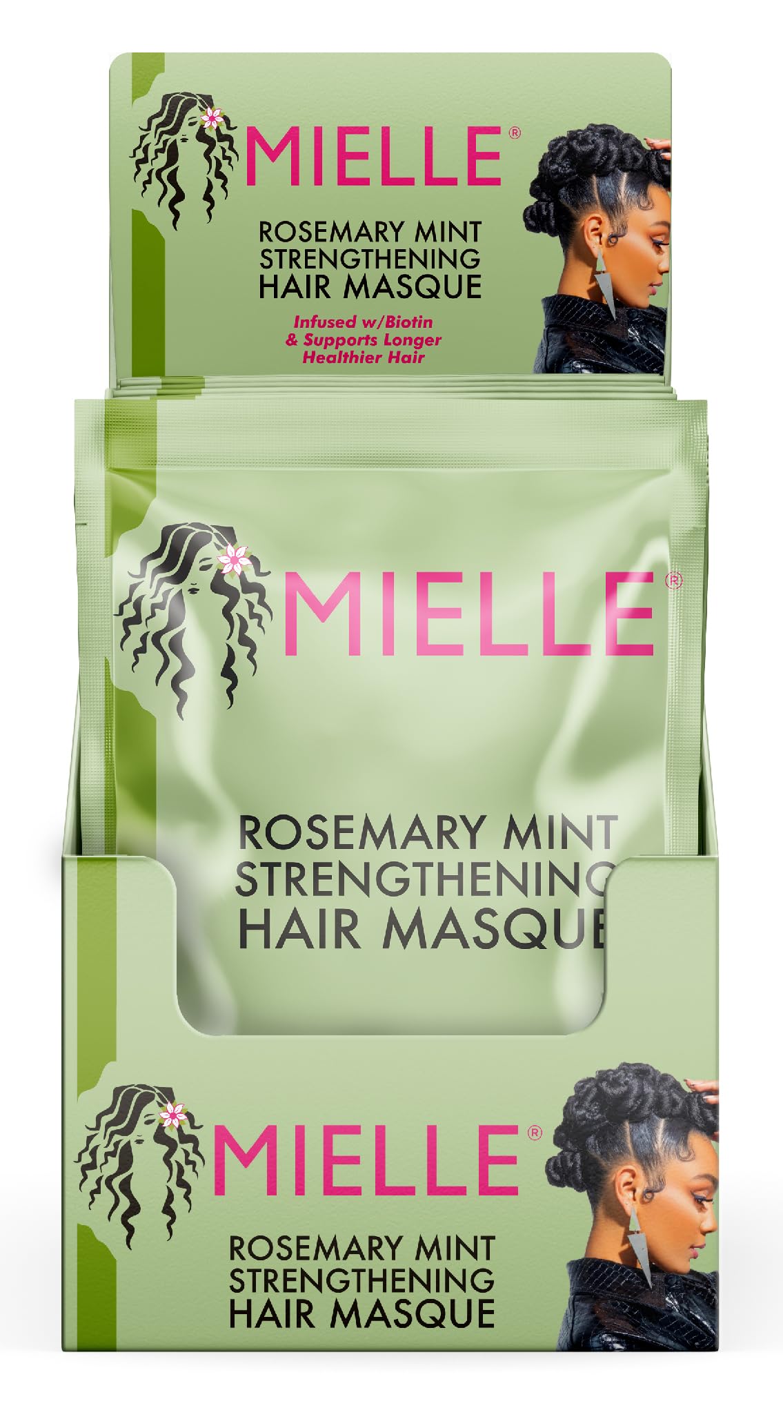 Mielle Rosemary Mint Strengthening Hair Masque w/Biotin 1.75 (Pack of 3)