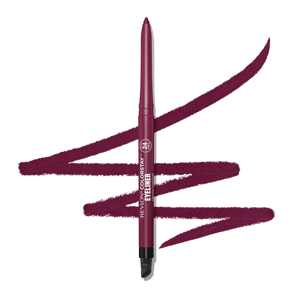 REVLON ColorStay Pencil Waterproof Eyeliner, Smudge-Proof, Eye Makeup with Built-In Sharpener, 211 Cherry, 0.01 oz Beauty & Personal Care REVLON