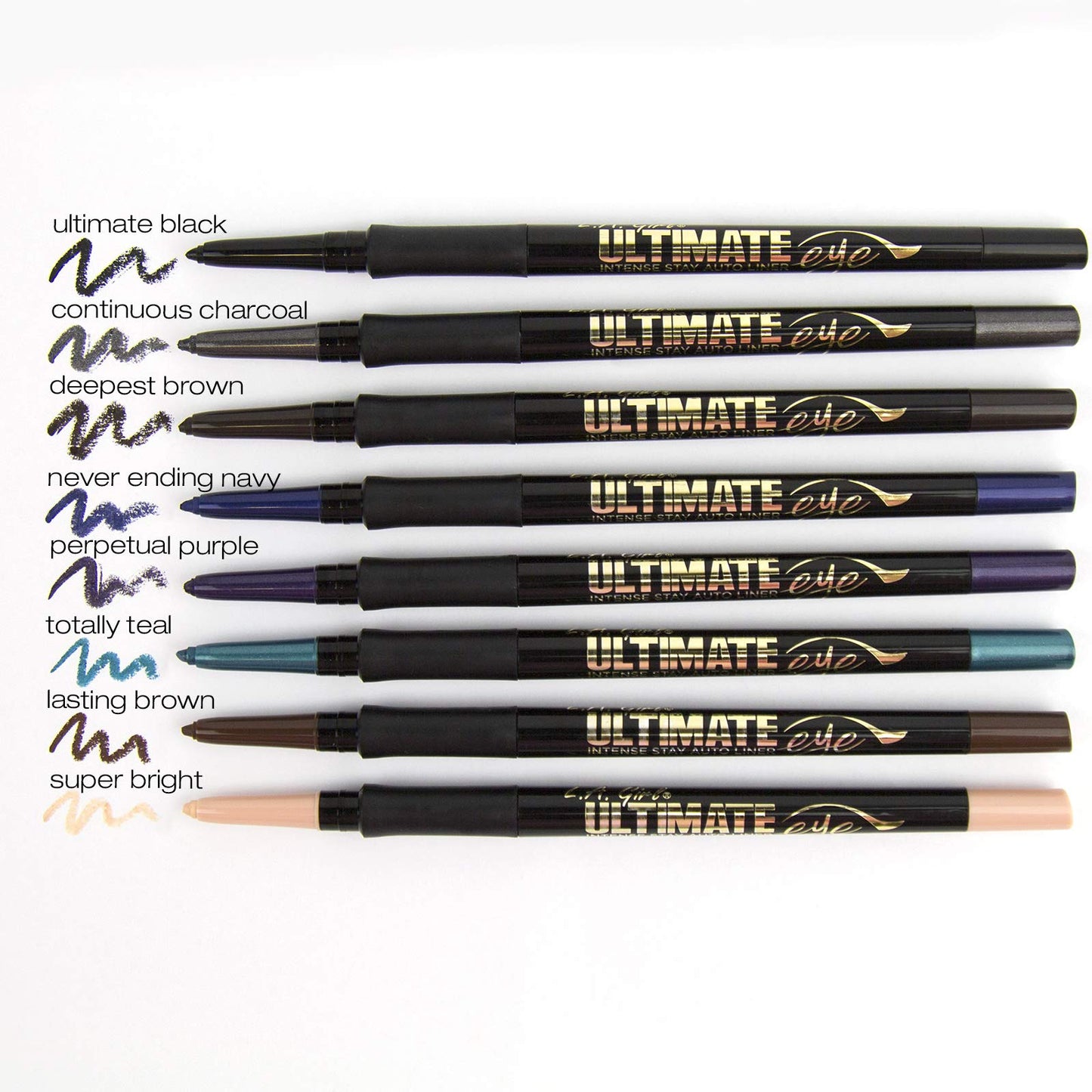 L.A. Girl Ultimate Intense Stay Auto Eyeliner, Never-ending Navy GP324 Beauty & Personal Care L.A. Girl