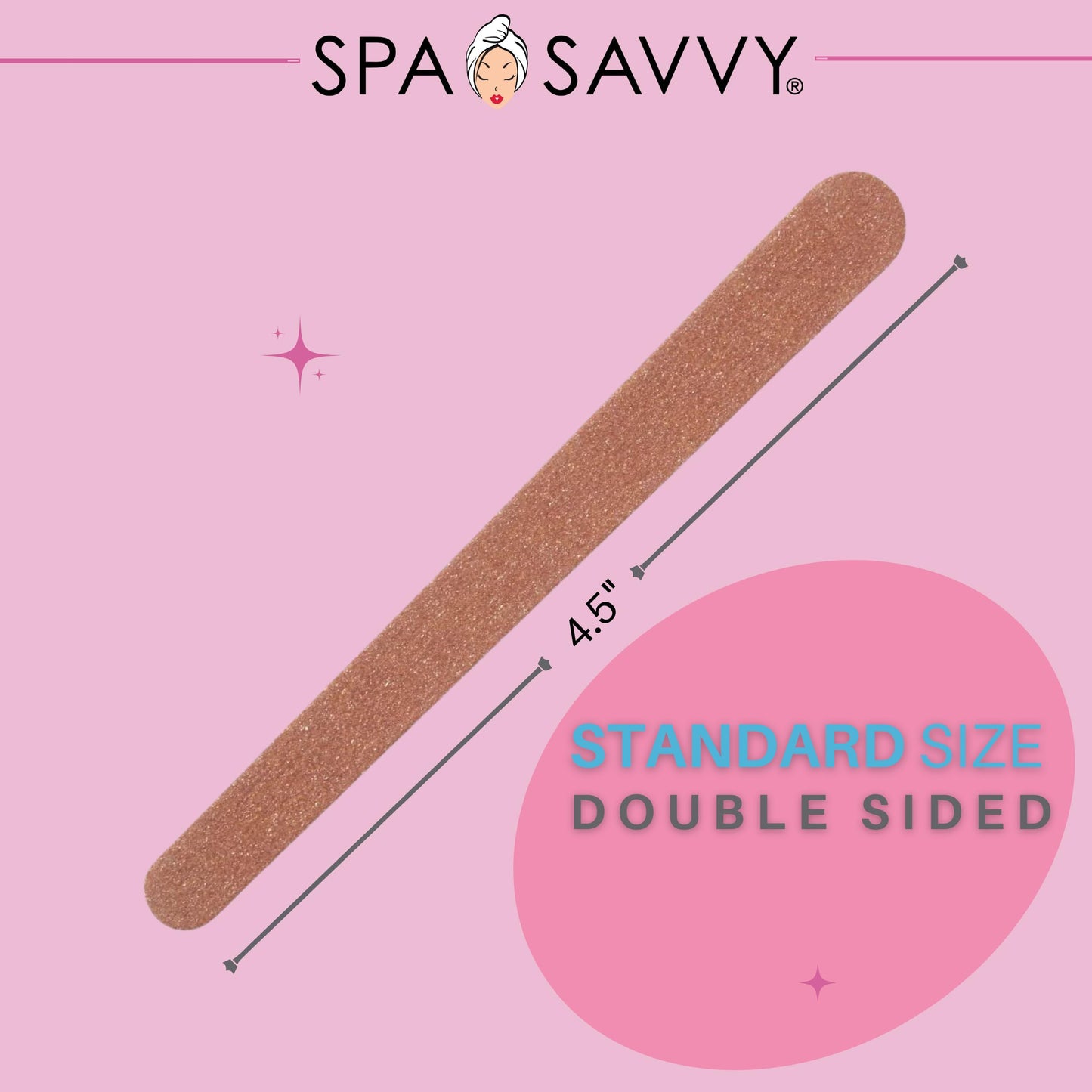 Spa Savvy Nail File Set, 30 Count, Double Sided 4.5 Inch Emery Boards for Regular, Gel, and Acrylic Nails, Pedicure and Manicure Tools Beauty & Personal Care Spa Savvy