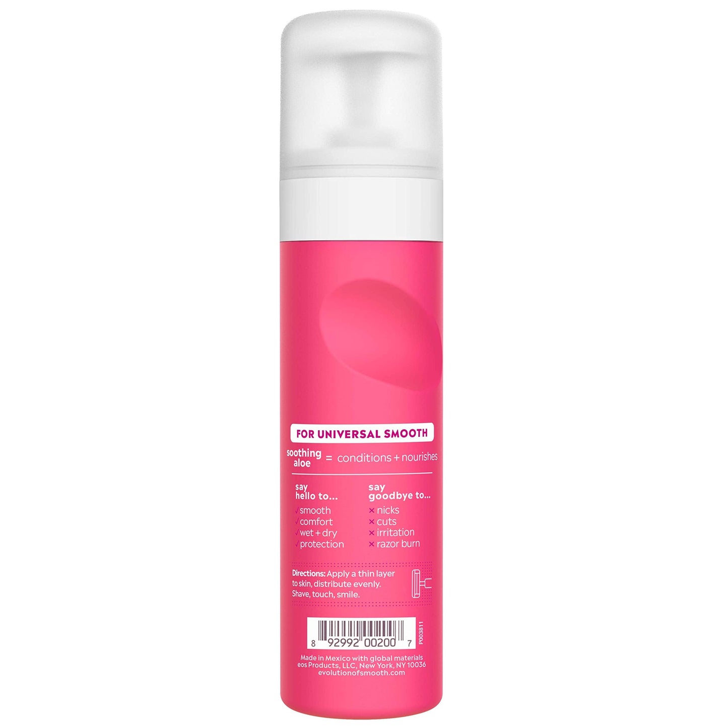eos Shea Better Shaving Cream for Women - Pomegranate Raspberry - Shave Cream, Skin Care and Lotion with Shea Butter and Aloe - 24 Hour Hydration - 7 Beauty and Personal Care eos