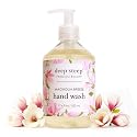 Deep Steep Liquid Hand Wash, Magnolia Breeze, 17.6 oz - Moisturizing Cleanser with Olive Oil, Aloe Vera, Glycerin & Hyaluronic Acid - Vegan, Clean Beauty & Personal Care Deep Steep