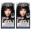 L'Oreal Paris Feria Multi-Faceted Shimmering Permanent Hair Color, High Intensity Hair Dye for 3X Highlights, 10 Jet Black, 1 Kit (Pack of 2) Beauty & Personal Care L'Oreal Paris