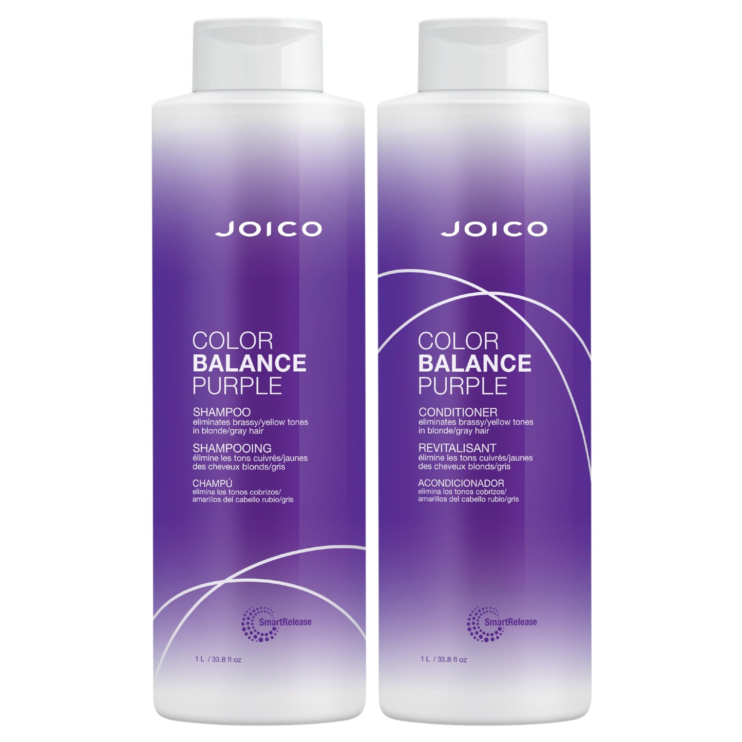 Joico Color Balance Purple Shampoo & Conditioner Set | Eliminate Brassy and Yellow tones | For Cool Blonde or Gray Hair Beauty & Personal Care Joico