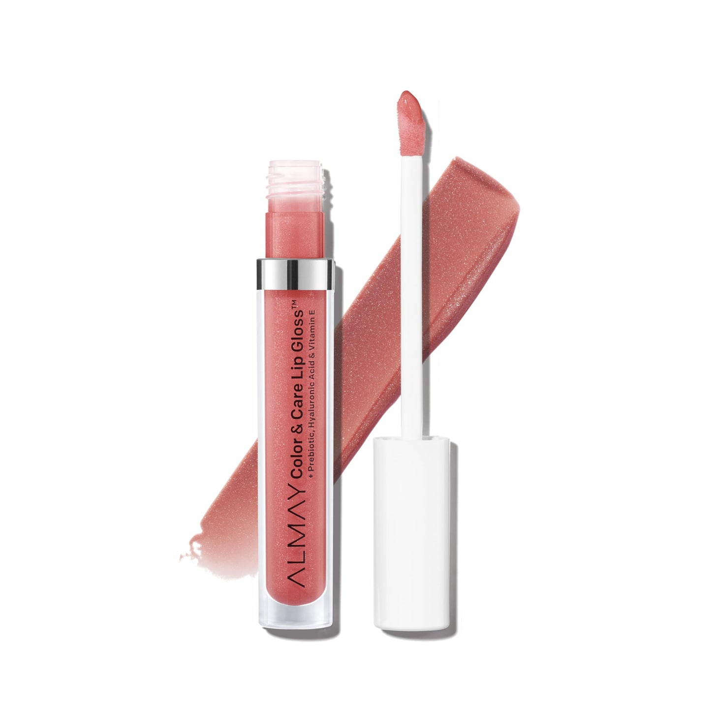 Almay Color & Care Hydrating Lip Gloss, Soft Natural Hues, Prebiotic Complex, Hyaluronic Filling-Sphere Technology, 200 Rose Glow, 0.1 Fl Oz Beauty & Personal Care Almay