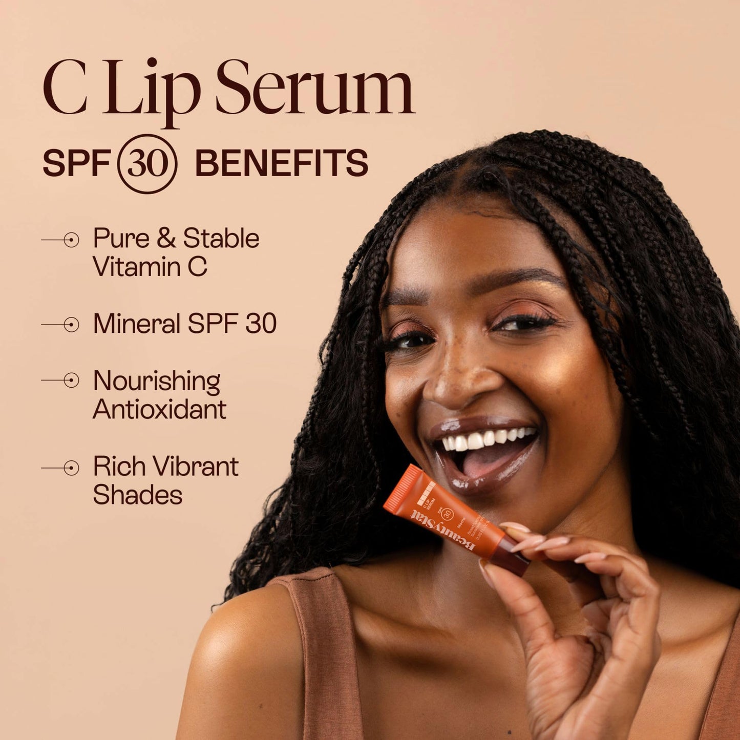 Beautystat Vit C Lip Serum, 0.35 Fl Oz (Mocha) Beauty and Personal Care BeautyStat
