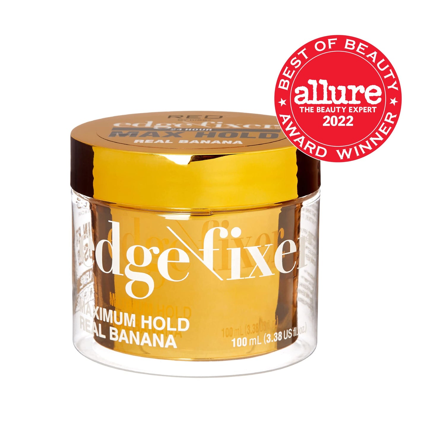 Red by Kiss Edge Fixer Hair Shine Gel, 24 Hour Max Hold, Non-Flaking, Biotin B7 Infused, Natural Styling, Professional Edge Control Wax, Perfect Beauty & Personal Care Red by Kiss