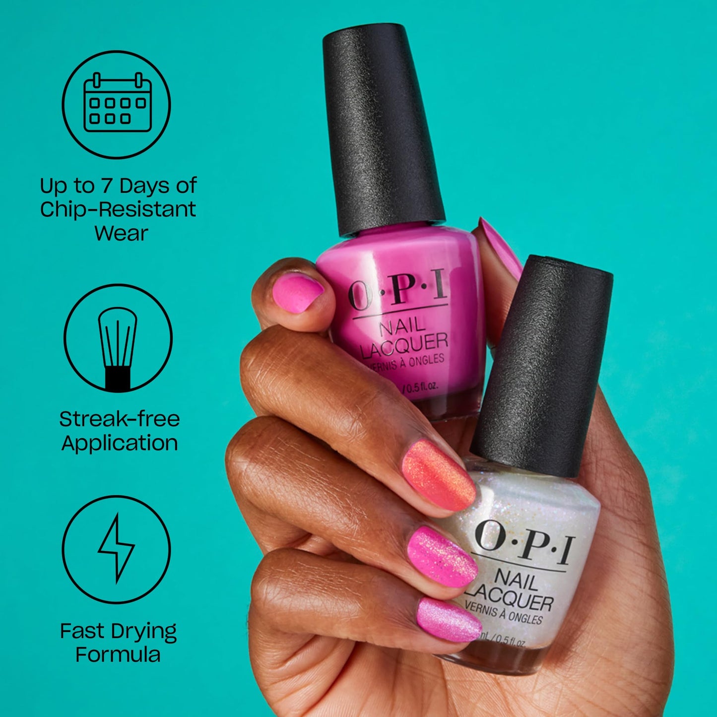 OPI Nail Lacquer Pisces the Future | Sheer Soft Blue Pearl Chip Resistant Nail Polish | Big Zodiac Energy Collection Beauty and Personal Care OPI