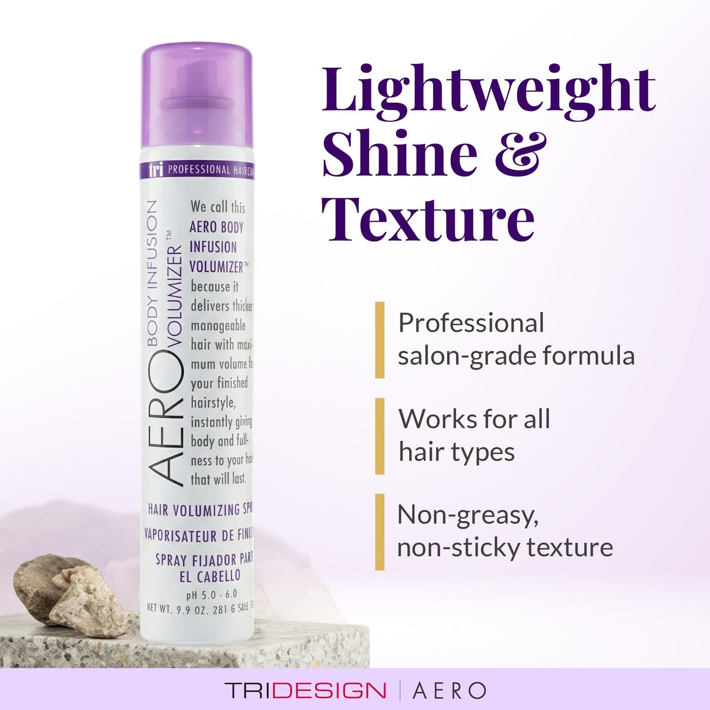TRIDESIGN Aero Body Infusion Volumizer - Achieve Maximum Volume & Enhanced Texture, Weightless Formula for Root Lift & Fullness, Adds Body & Shine Beauty & Personal Care TRIDESIGN