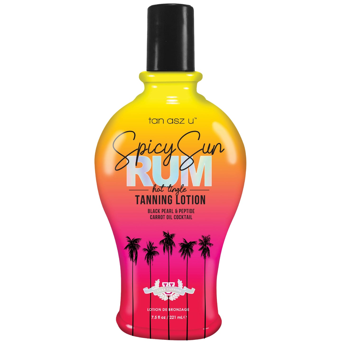 Tan Asz U Spicy Sun Rum Hot Tingle Tanning Lotion, Tattoo Enhancing Tiger Grass Tanning Accelerator with Black Pearl & Peptide Carrot Oil Cocktail Beauty & Personal Care Tan Asz U