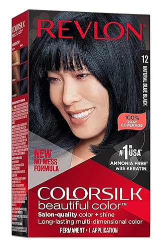 Revlon Colorsilk Haircolor, Natural Blue Black 10-Ounce (1 Pack) Beauty & Personal Care REVLON