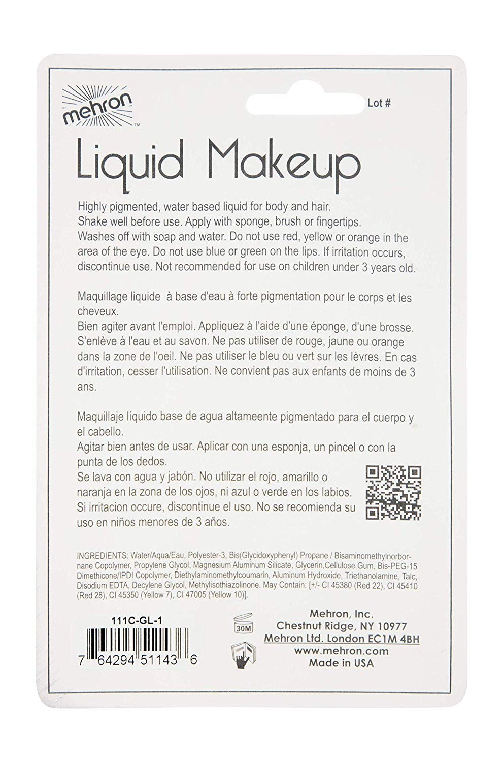 Mehron Makeup Liquid Makeup | Face Paint and Body Paint Perfect for Halloween, Cosplay I Air Brush Compatible (1 oz) (GLOW-IN-THE-DARK) Beauty & Personal Care Mehron