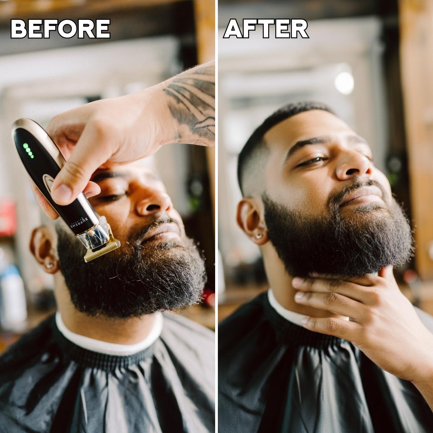 Supreme Trimmer 2-in-1 Crunch Lite Foil Shaver & T-Shaper Trimmer - ST5210 Beard Trimmer & STF600 Electric Razor - Travel Hair Trimmer Set - Black Beauty and Personal Care Supreme Trimmer