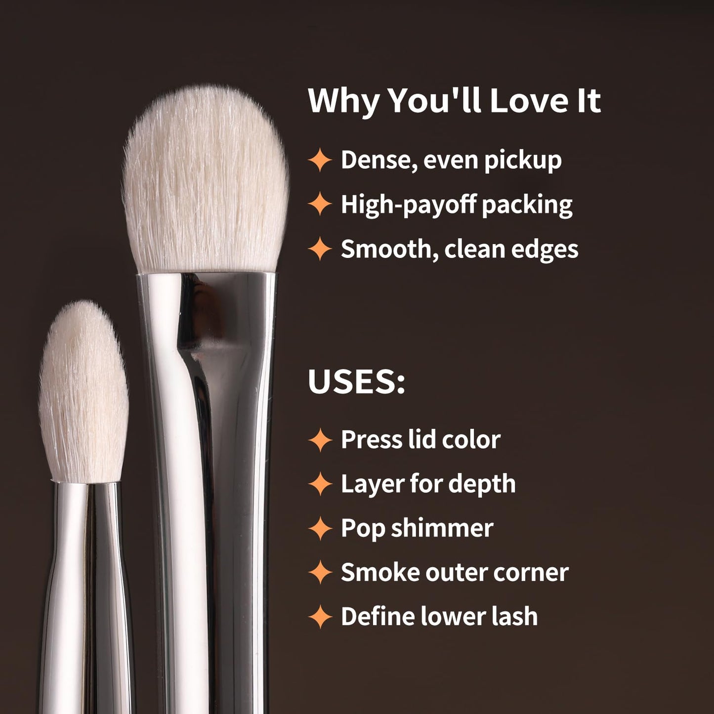 Albeaut Eye Shadow Brush For Shading, Dense & Soft Eyeshadow Applicators for Smokey Eyes Makeup, Powder Eye Shadow Blender (196 Classic Shader) Beauty & Personal Care ALBEAUT