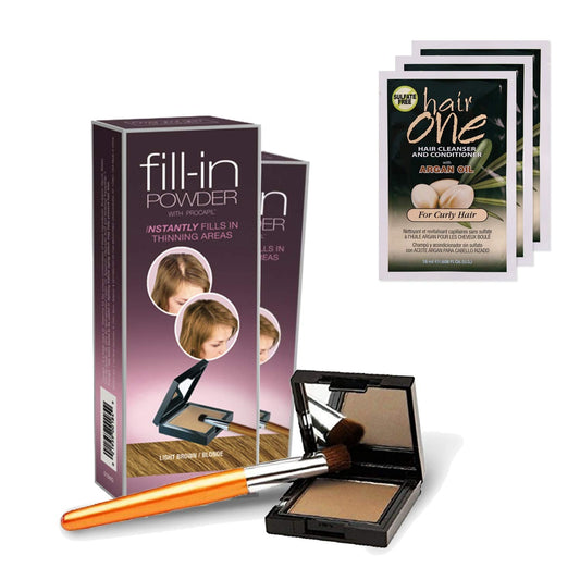 2-PACK Cover Your Gray Fill-in Powder with Procapil, (Dark Brown) with Free Sulfate-Free Shampoo Beauty & Personal Care FISK
