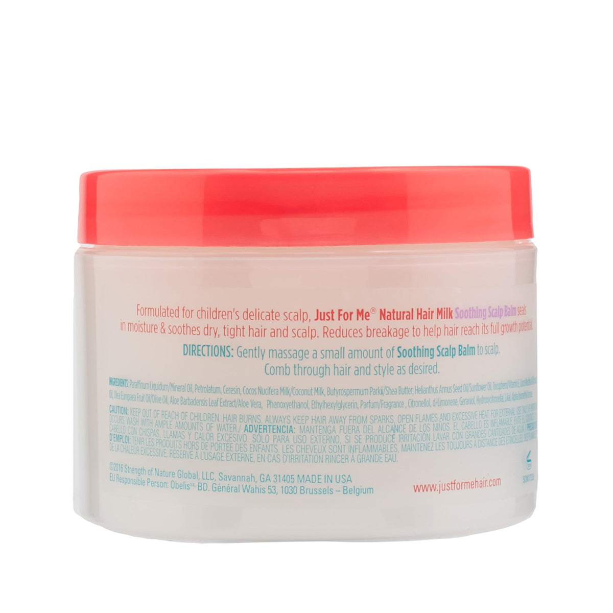 Just For Me Hair Milk Soothing Scalp Balm Jar, 6 Ounce
