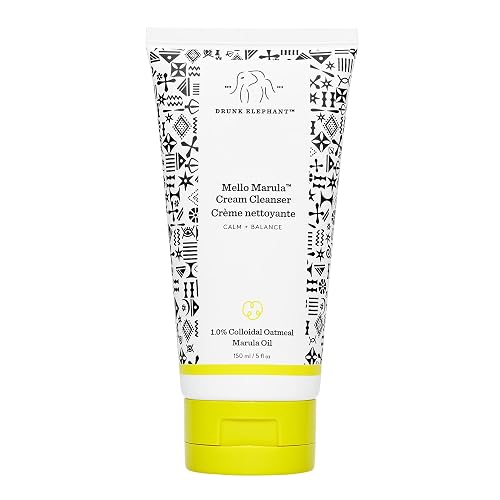 Drunk Elephant Mello Marula Cream Cleanser - 150 ml/5 fl oz - Calming Face Wash - Clean Clinical Skincare - Cruelty-Free - Dermatologist-Tested - Free Beauty & Personal Care Drunk Elephant