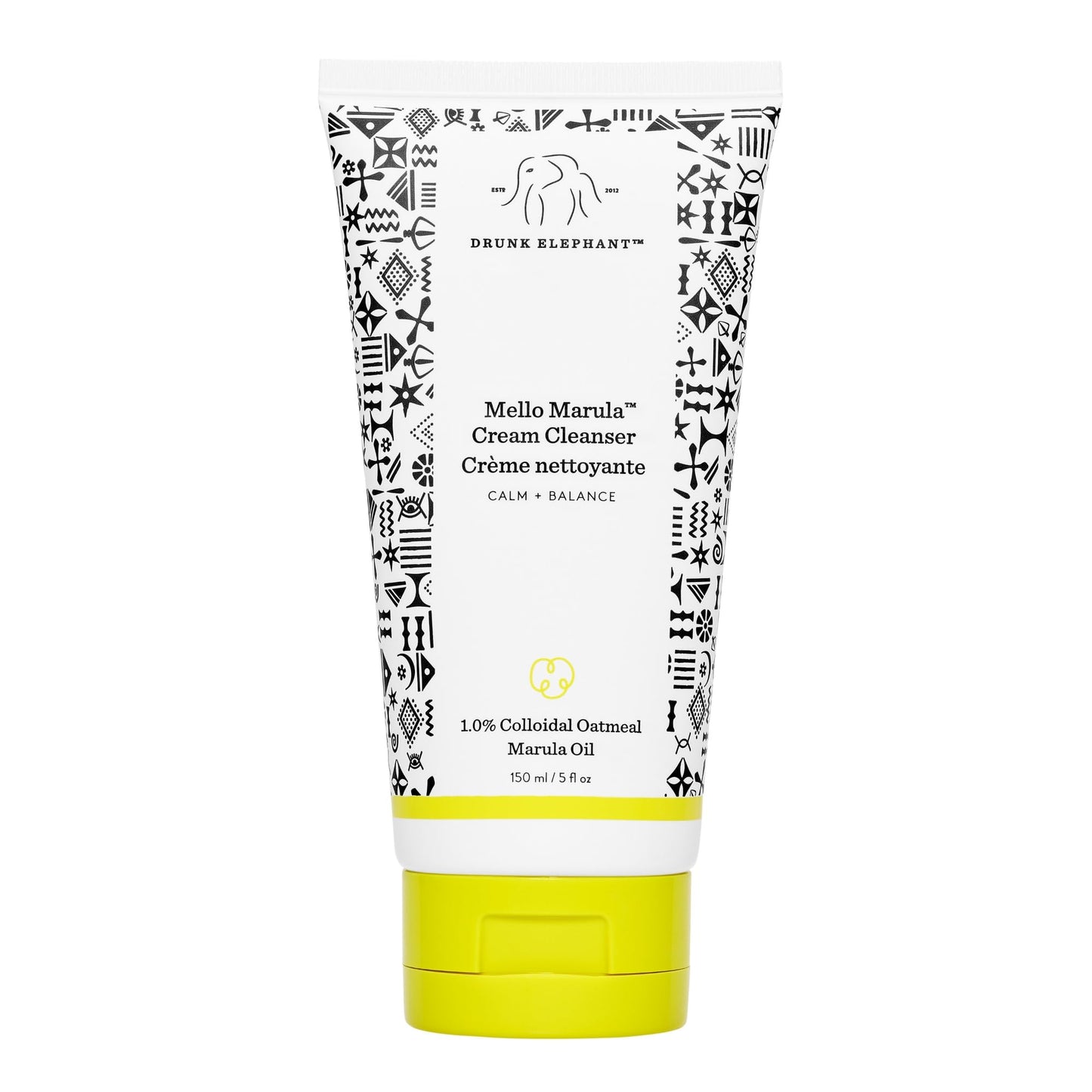 Drunk Elephant Mello Marula Cream Cleanser - 150 ml/5 fl oz - Calming Face Wash - Clean Clinical Skincare - Cruelty-Free - Dermatologist-Tested - Free Beauty & Personal Care Drunk Elephant